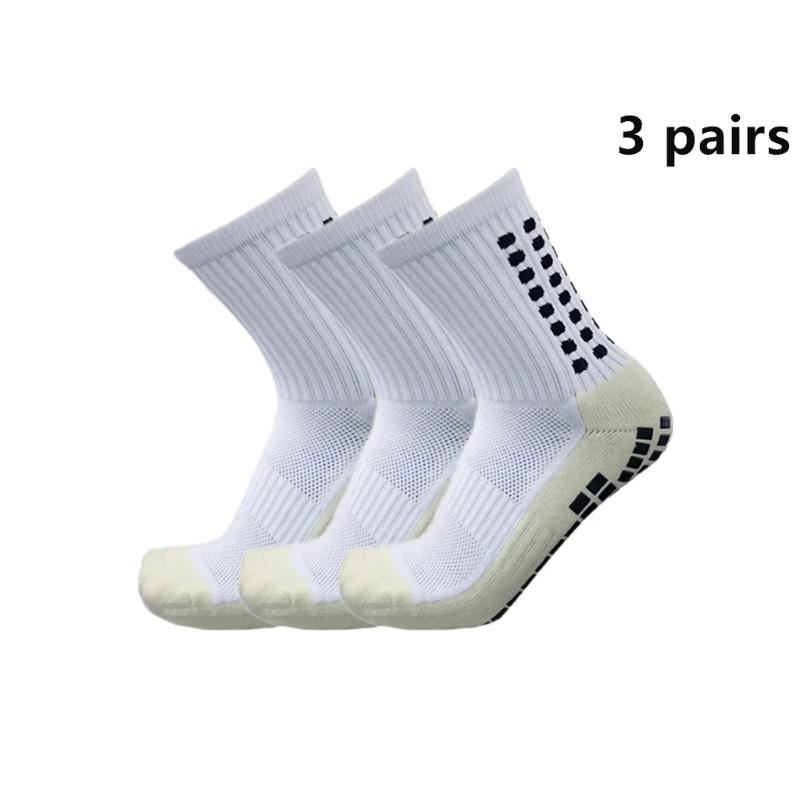 3 Pairs New Football Socks Non-slip Silicone Sole Professional Outdoor Sport Accessories Men Women Yoga  Soccer