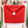 Christmas Chair Cover Red Non-woven Chair Cover Christmas Table Decoration Dining Chair Cover Christmas Party Party Supplies 6PC