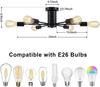 Lampada da soffitto in ferro battuto nordico Personalite Grand Living Room Light Semplice e moderna Sala da pranzo Studio Camera da letto Illuminazione