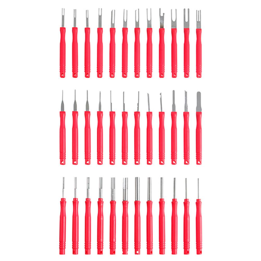 36Pcs Car Terminal Removal Tool Kit Uto Cable Plug Remove Puller Electrical Wire Crimp Connector Pin Extractor Disassembly Tools
