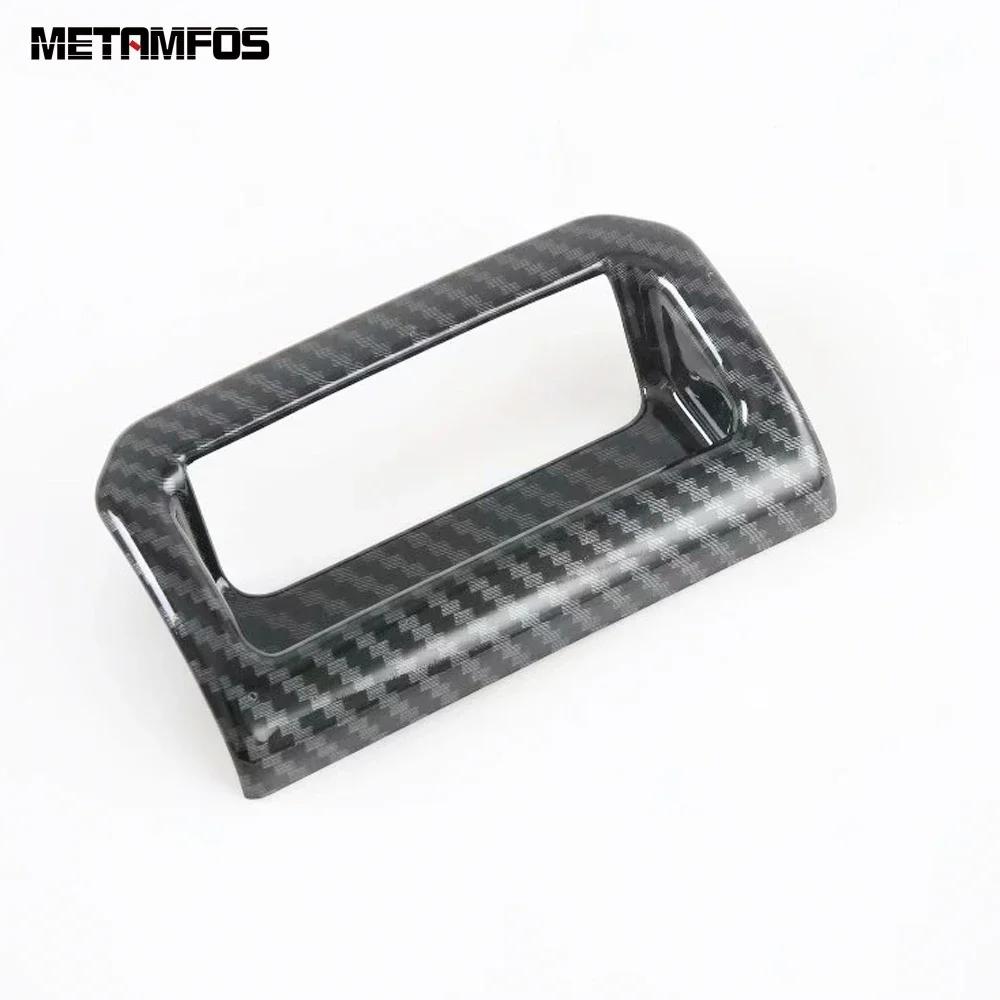 Armrest Box Storage Box Switch Cover Trim For Toyota Highlander Kluger XU70 -2025 2026 Carbon Fiber Accessories Car Styling Carbon Fiber Plastic