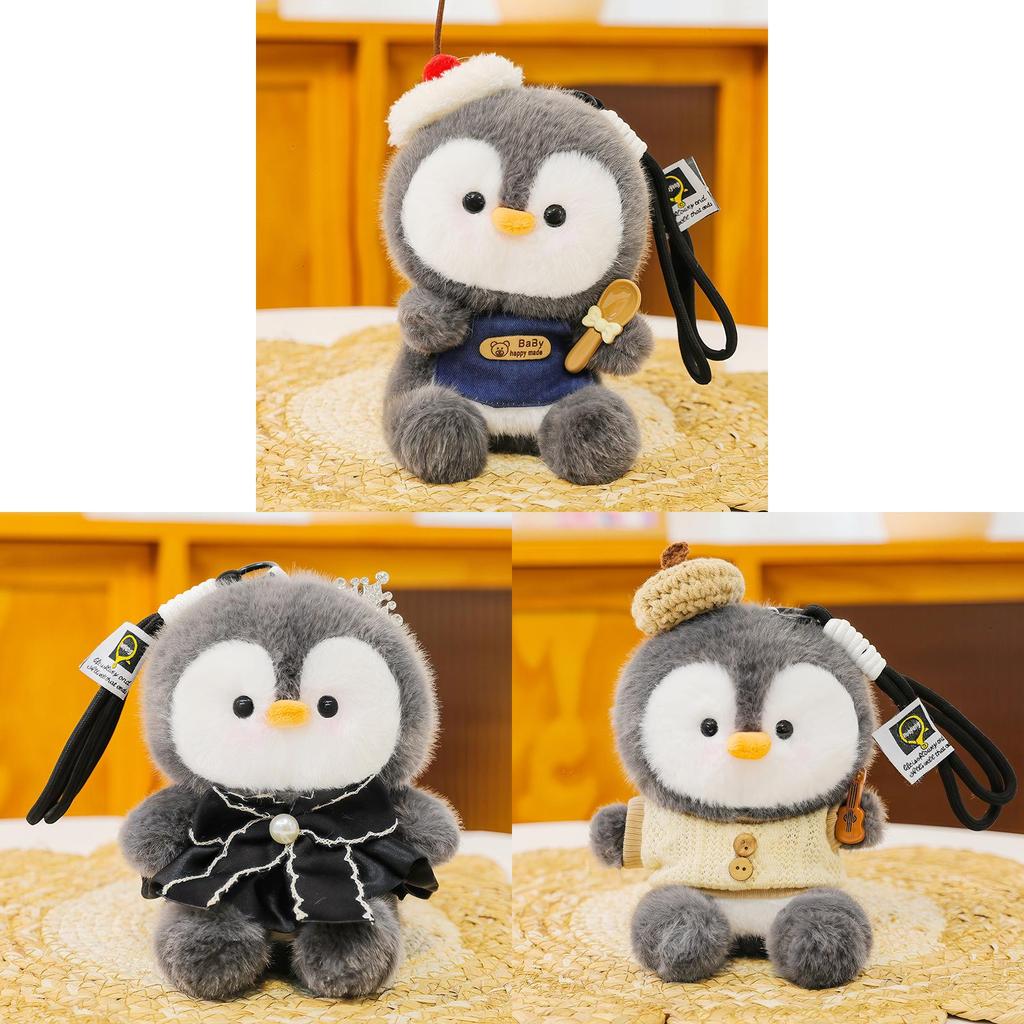 Cute Penguin Plush Keychain With Cartoon Design For Kids Gift And Ocean Aquarium Decor