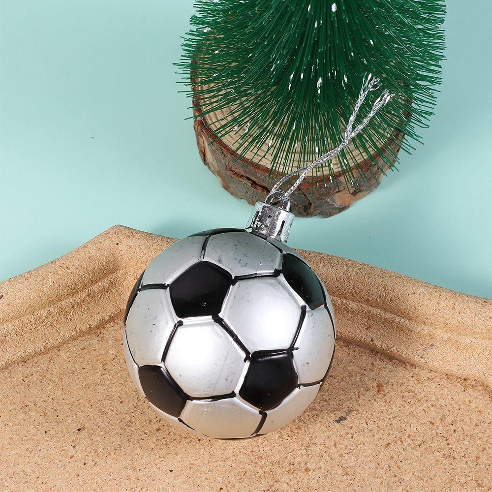 6 st DIY-hantverk Målade Julklappslådor Hänge Plast Målade Julkulor