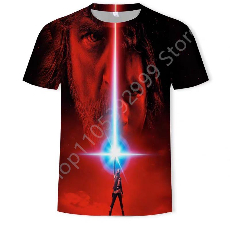3D Quick Drying Short Sleeve Men's T-Shirt Star Wars 50th Anniversary Adult & Children's Parent-Child T-Shirt