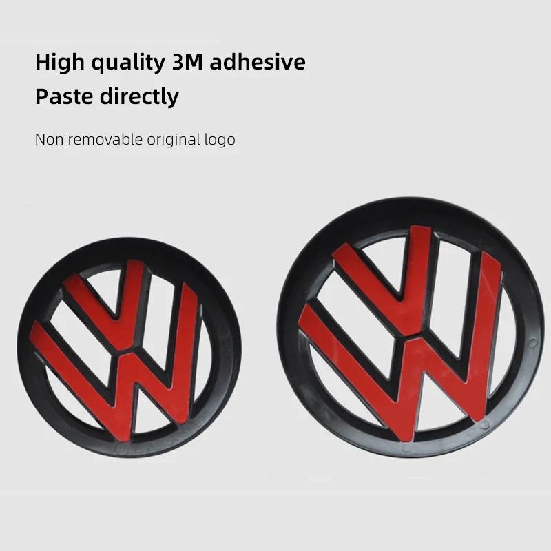 2pcs Emblem Front Grille Rear Trunk Sticker Badge Decals For VW Polo Golf MK6 MK7 MK8 Passat B6 B7 B8 Tiguan CC T-ROC Arteon Op8