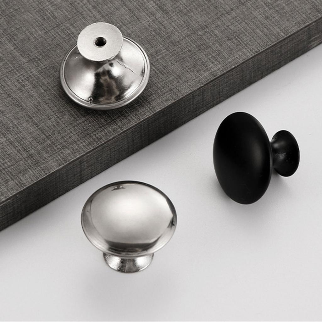 10 Stück Edelstahl Kommodenknöpfe Küchenschrank Türgriff Kleiderschrank Züge Rund Schubladenknopf Möbelbeschläge