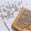 18k Gold Plated Snowflake Spacer Beads for DIY Jewelry Making