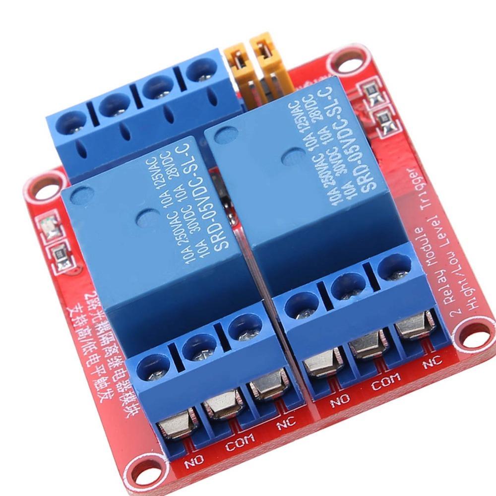 2 Channel High and Low Level Trigger Optocoupler Isolation Relay Module  DIY Electronics Projects
