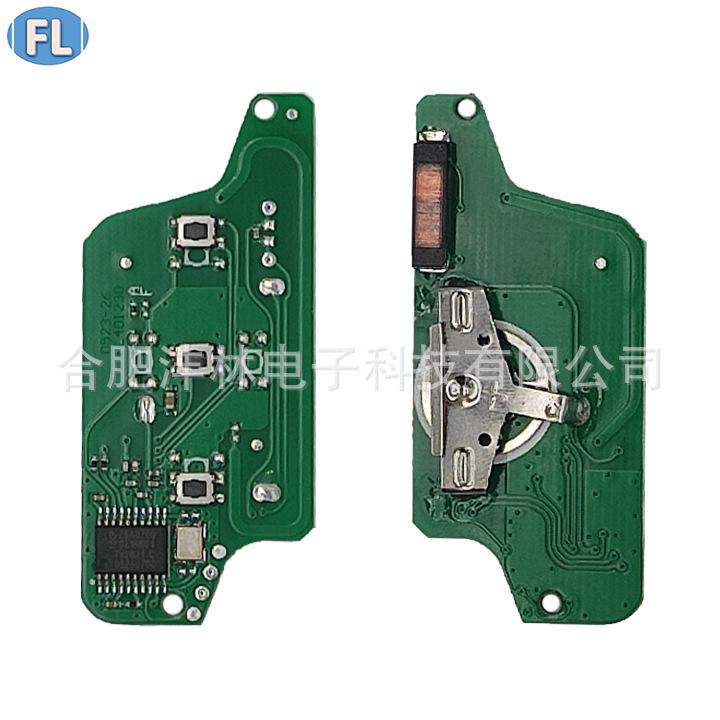 Compatible Citroen 0523 Remote Key with Groove, 2/3 Buttons, 46 Chip, 433 ASK/FSK