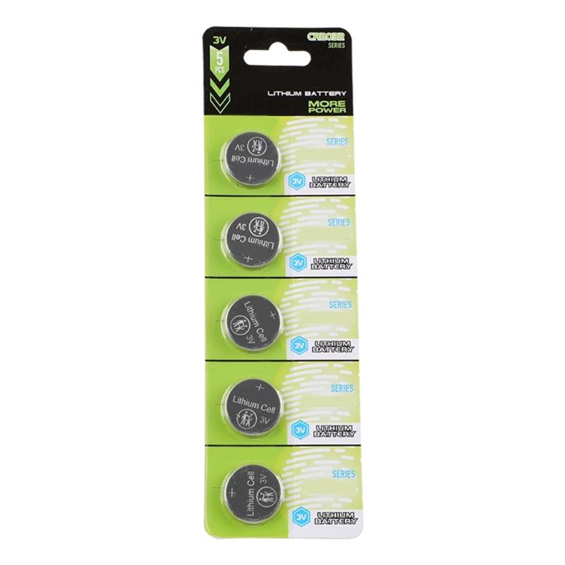 Pack Of 5/10 CR2032 3V Lithium Button Cell Batteries CR2032 Batteries For Watches Toy And Small Electronics Everyday Use