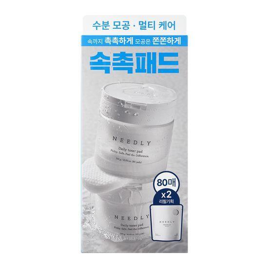 NEEDLY Daily Toner Pads 80 Sheets (+80 Sheets Refill Plan)