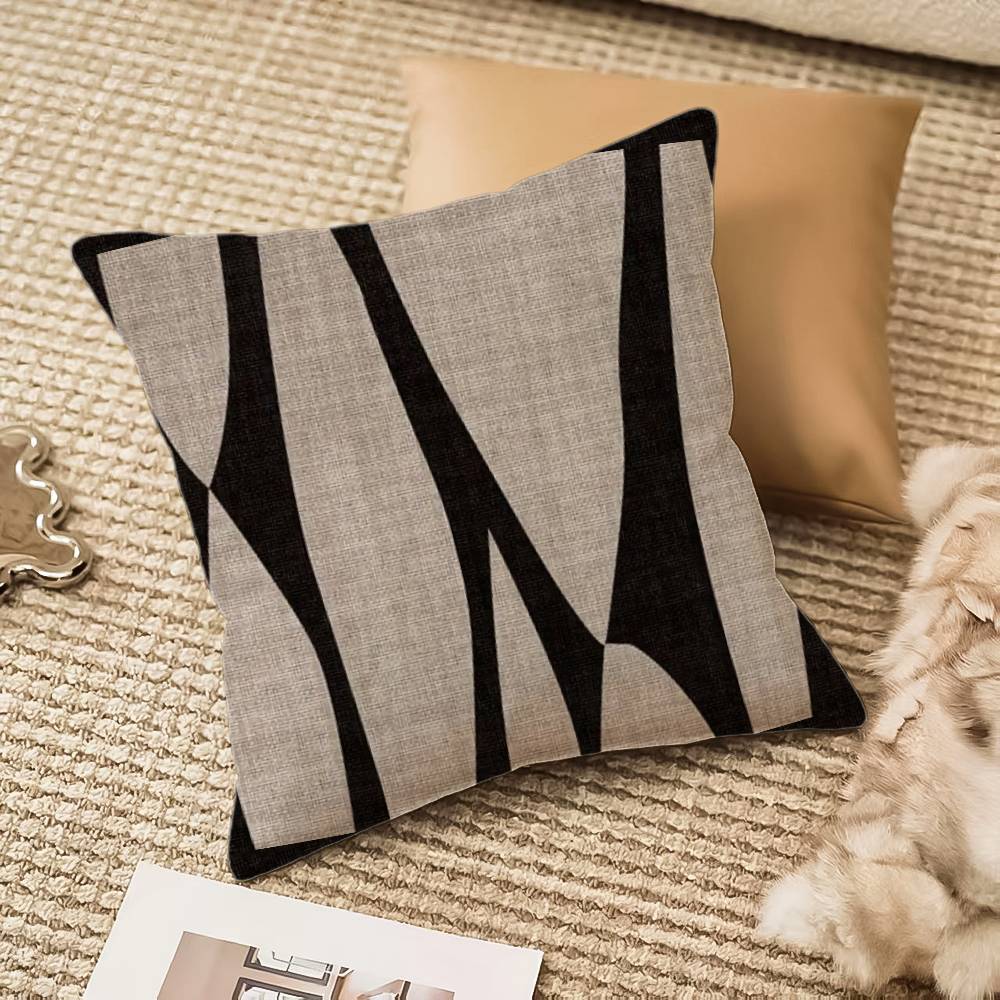 Reduced geometry Pillow Case Anti-dustmite Invisible zipper Sofa Bed