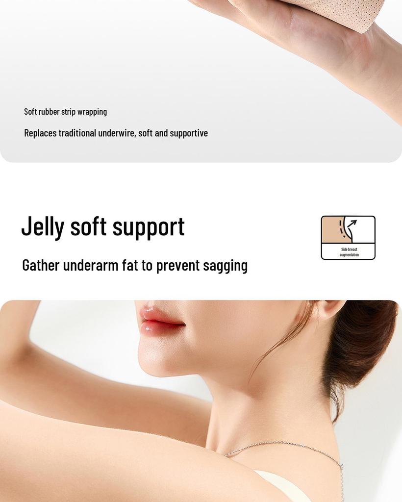 Verstellbarer Push-Up-BH mit Bügelunterstützung und Rückenglättung