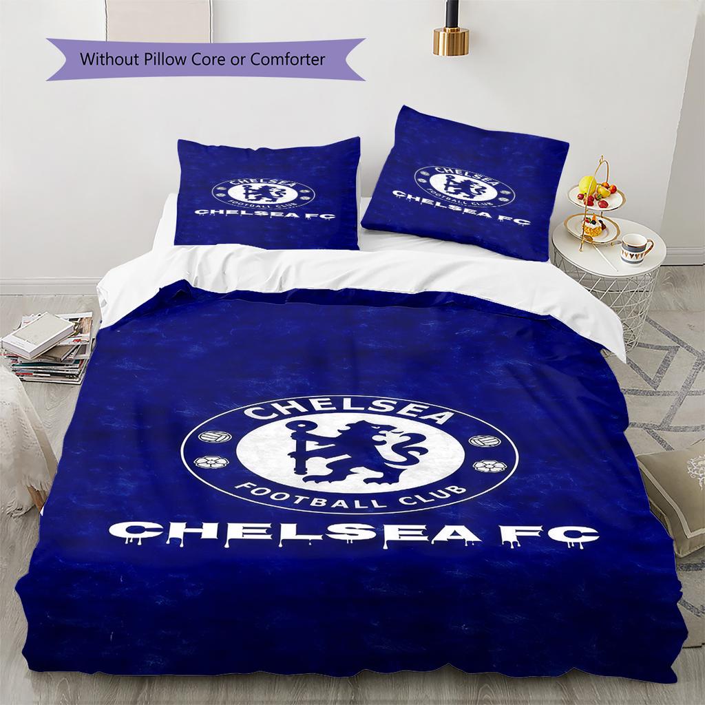 The Blues logo  Pattern Bedding Quilt Set Quilt Cover Pillowcase Home Decoration Birthday Gift (1 * duvet cover + 2 * pillowcase, without core)