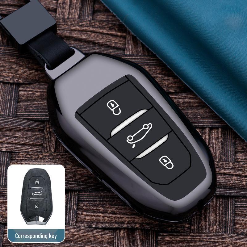 Peugeot Key Cover for 2008, 3008, 308, 4008, 5008, 508, 307, 408 - Metal Car Protection Shell Bag