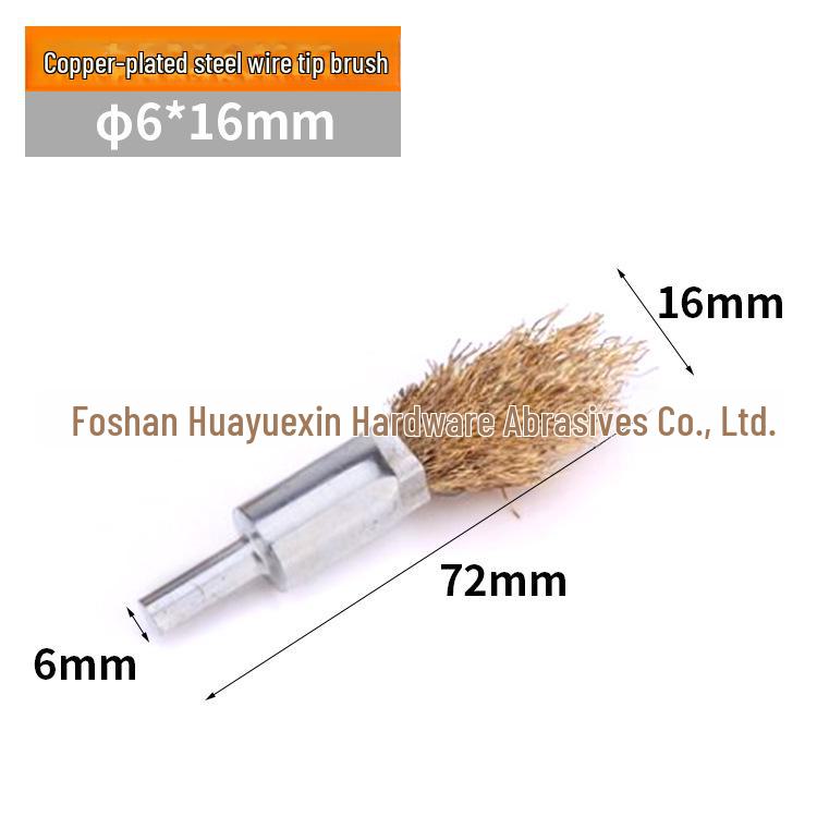 Perie de sârmă în formă de cupă pentru îndepărtarea ruginii și a vopselei, Compatibilă cu bormașini de mână și polizoare electrice, Mâner T-bar de 6 mm