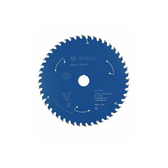 Lame de scie circulaire - BOSCH EXPERT - 2608644507 - 165 x 20 x 1,5 mm - 24 dents - Carbure de tungstène