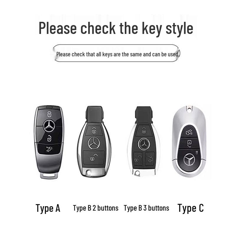 Mercedes Schlüsselhülle: Passt für C260L, E-Klasse, C-Klasse, S-Klasse, E300L, C200, GLB, E260, GLE350, GLA Modelle