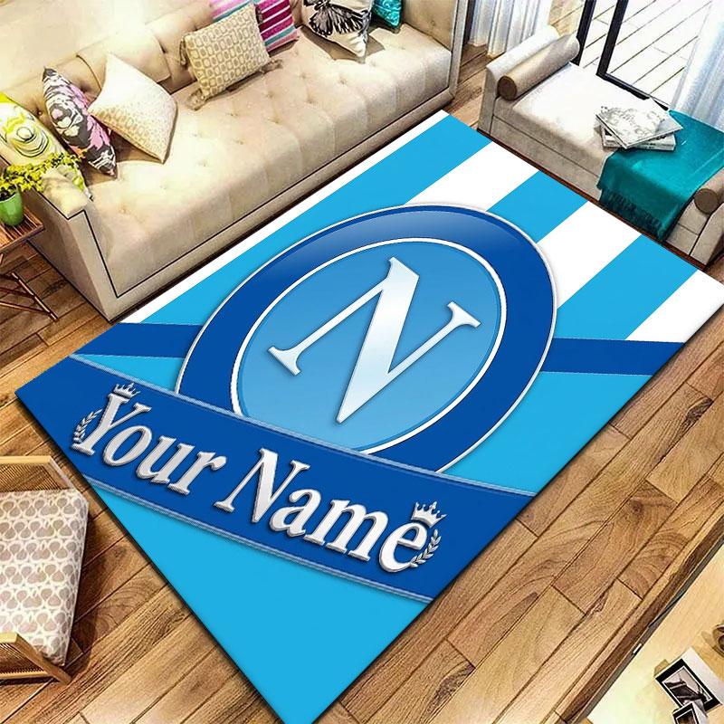 SSC Napoli Custom Name Carpet Rug for Living Room Bedroom Home Sofa Decoration,Kids Play Non-slip Floor Mat