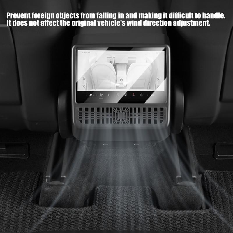 Elegant Decorative Guard Protector for Rear Air Vent Crafted from ABS and Glass To Enhancing Vehicle Interior Aesthetic