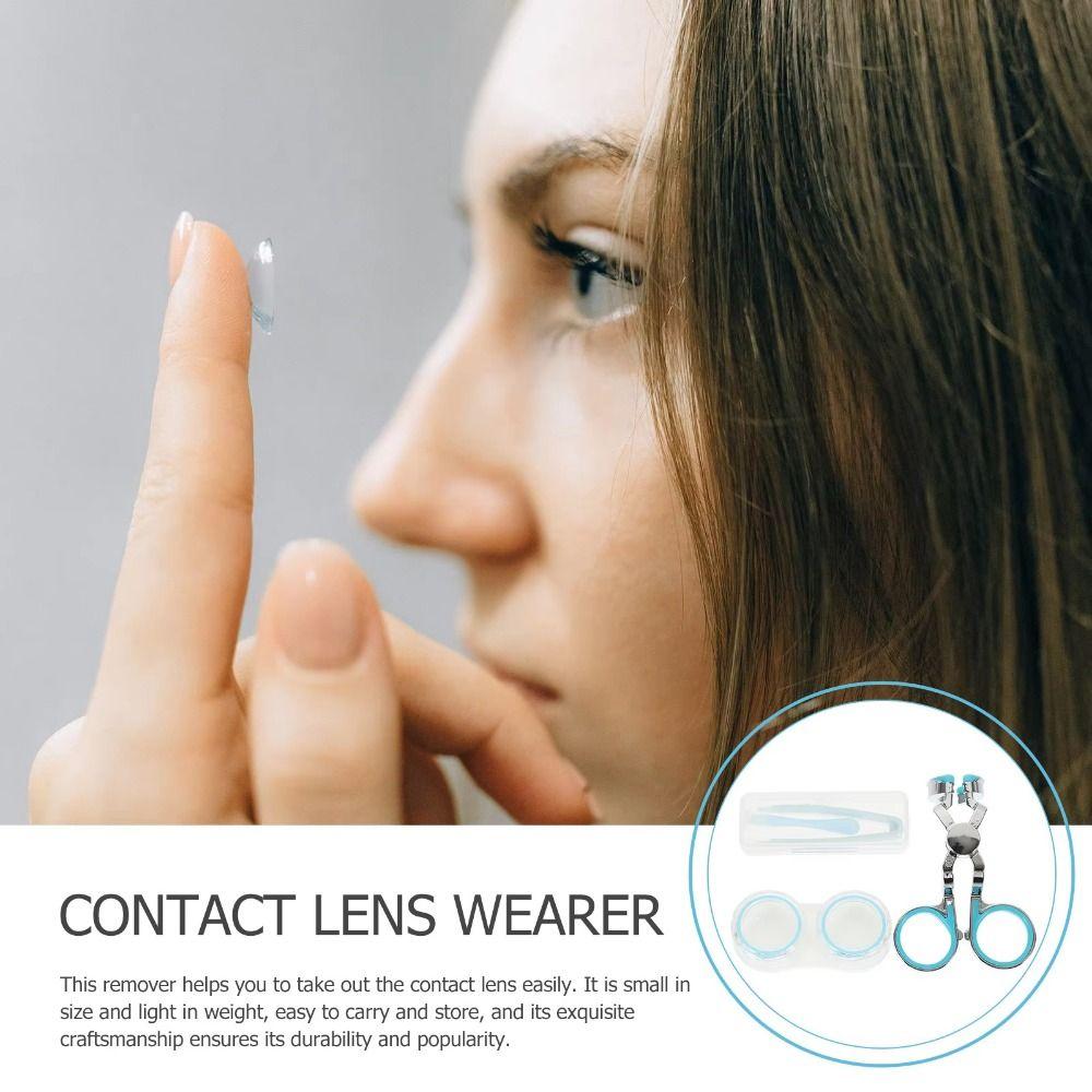 6 in 1 Contact Lens Remover Compact Eyelid Expander Tool Contact Lens Wearing Aid  Daily Lens Care