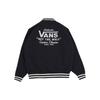 Vans Letter Logo Baseball Collar Loose Jacket Unisex Jacket VN000GZMBLK
