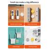 Pack of 2 Socket Hook Wall Self-adhesive Plastic Remote Controller Cable Power Outlet Hanger Office Organization Holder