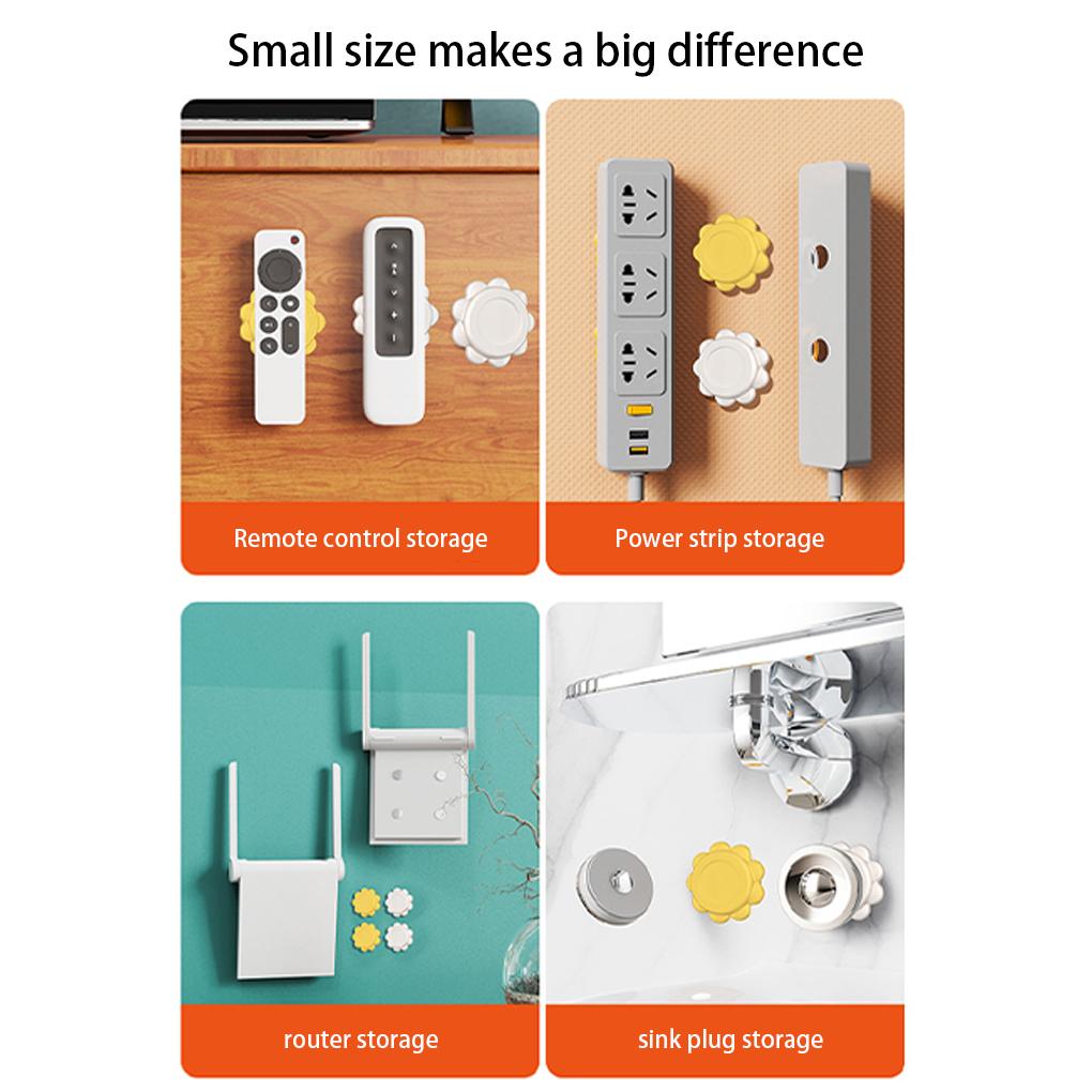 Pack of 2 Socket Hook Wall Self-adhesive Plastic Remote Controller Cable Power Outlet Hanger Office Organization Holder