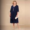 Chiffon Übergröße Mama Strandhochzeitskleid