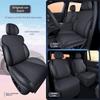 For Tesla Model YL 2025 2026 Custom Fit Car Seat Covers Full Set Breathable Leather Seat Protector Interior Accessories