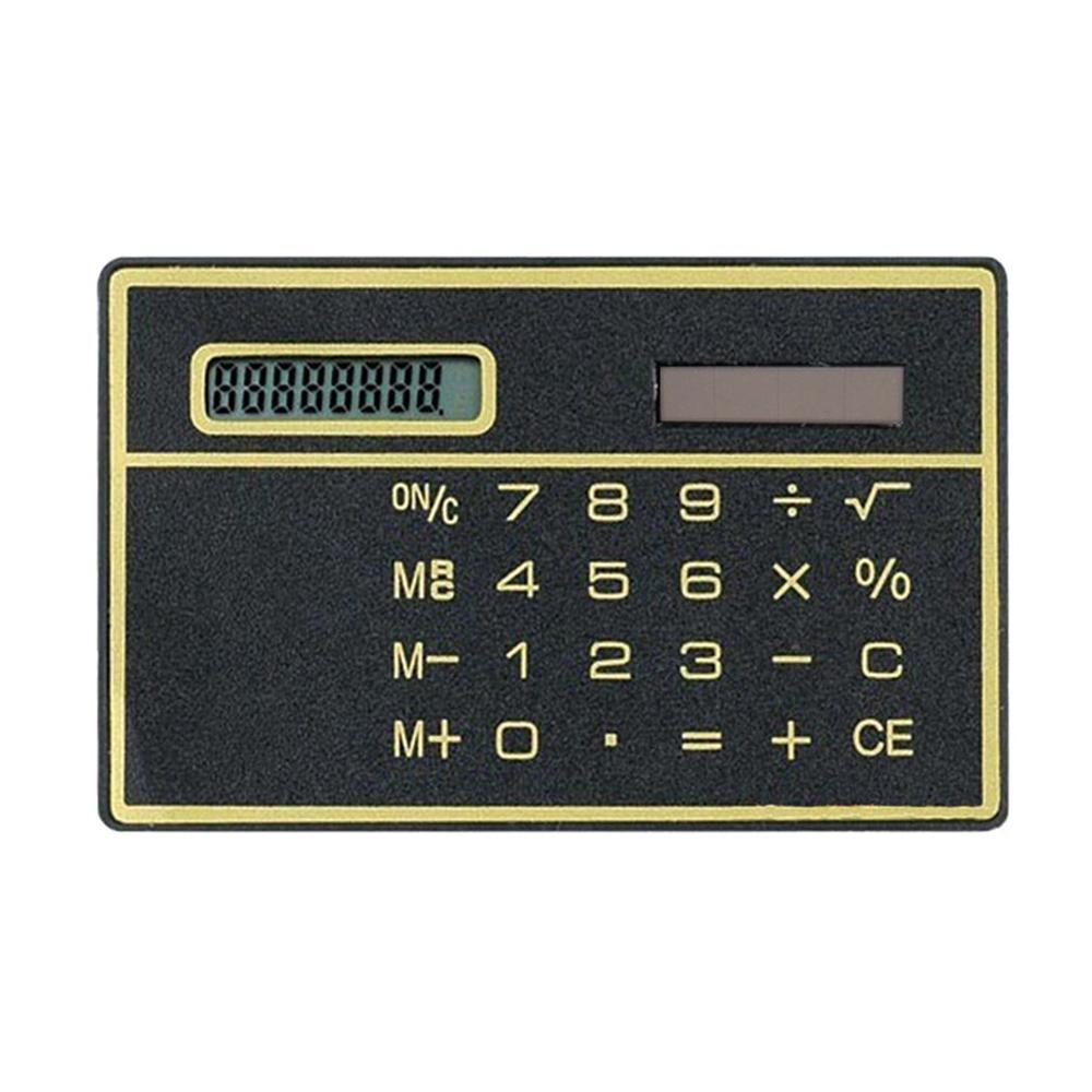 Calculator Mini cu 8 Cifre Ultra Subțire cu Energie Solară și Ecran Tactil Design Card de Credit Calculator Portabil pentru Afaceri Școală
