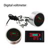 Metal Electric Bike Voltage Meter Round Digital Rectangular Modified Power Display Scooter Voltmeter Accessories