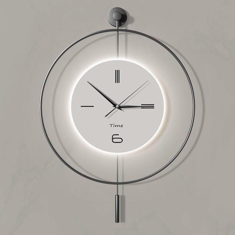 Slient Wall Clock Modern Large LED Wall Clocks Minimalist Creative Dining Room Clocks Living Room Art Aesthetic Decoration