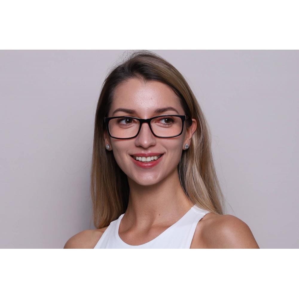 Full Rim Rectangle Black On Peach Smartbuy collectiOn Chakaia A56d fashiOn Unisex Eyeglasses