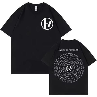 Twenty One Pilots Overcompensate T-shirt Men The Clancy World Tour 2024 High Quality Cotton T-shirts Women Rock Hip Hop T Shirts