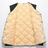 2025 Men's Thickened Velvet Cotton Vest for Autumn/Winter - Middle-aged & Elderly