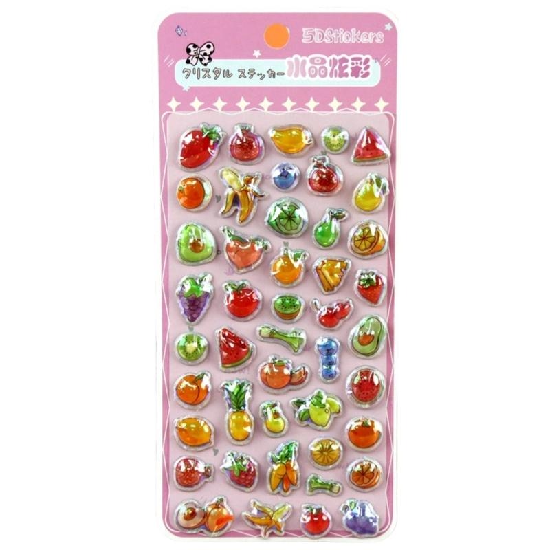 Cute Puffier Sticker for Kids, 3D Design Sticker for Boys Girls, Reusing Tiny Sticker for Phone Case Notebook Handcraft