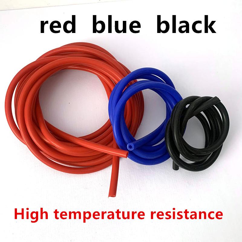 Length 1M 3M 5M Inner diameter 3/4mm Thickness 4mm General Motors Vacuum Silicone hose Racing Line Tube Pipe Tube Bule Black Red