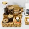 Finger Flower Water Hyacinth Storage Basket Home Multi-functional Desktop Storage Basket Bathroom Storage Box