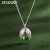 Collares con colgante de pistacho XIYANIKE para mujer, cadena para clavícula, joyería de moda, regalo para fiestas, playa, vacaciones, collar para mujer