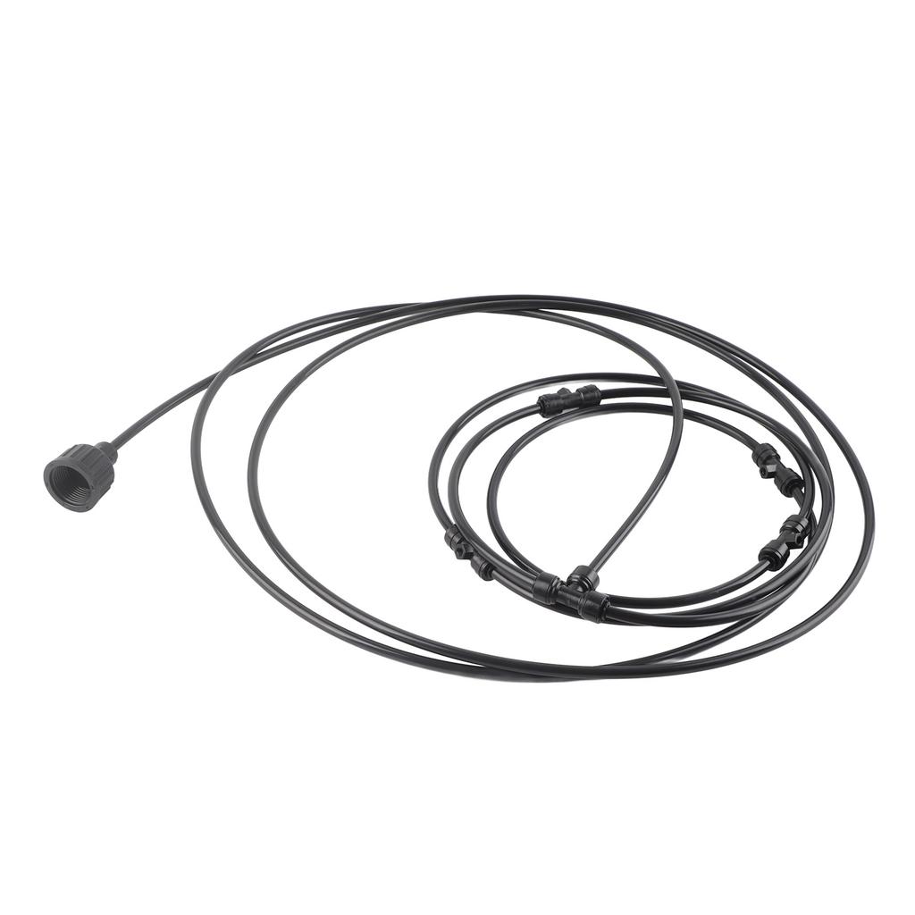 Black Spray Ring Outdoor Cooling Low Pressure Spray Set Spray Ring Fan with Cooling System