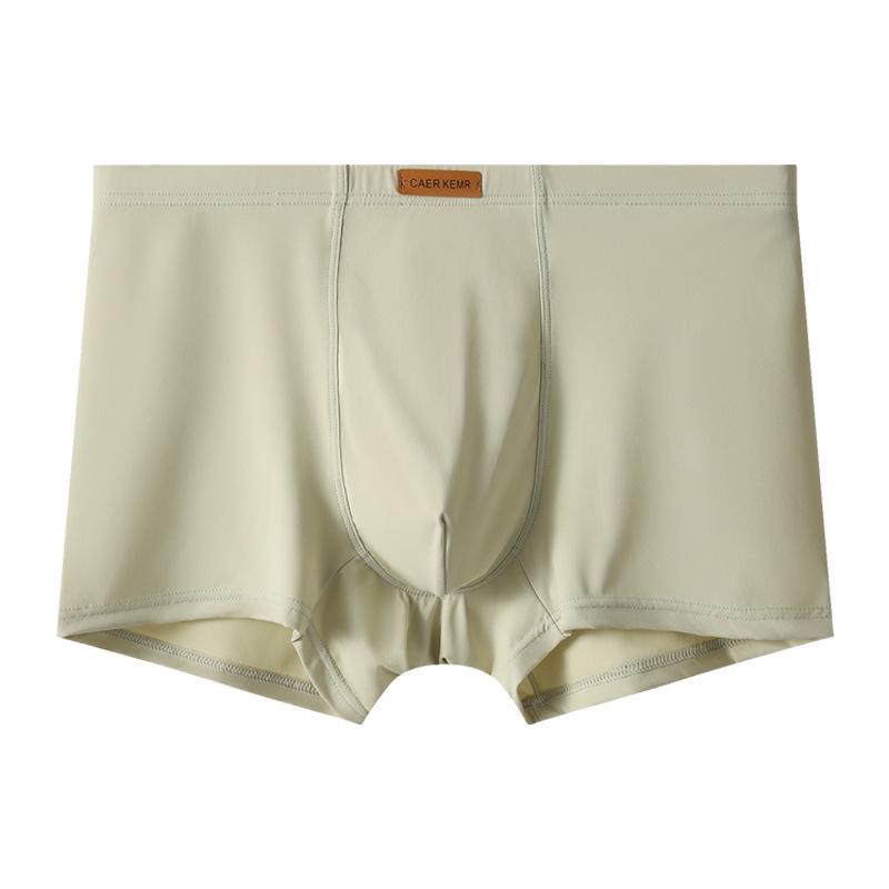 Men's Seamless Ice Silk Luxury Boxer Briefs - Breathable, Comfortable, Plus Size Available