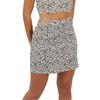 Brave Soul Womens/Ladies Animal Print Tie Detail Mini Skirt