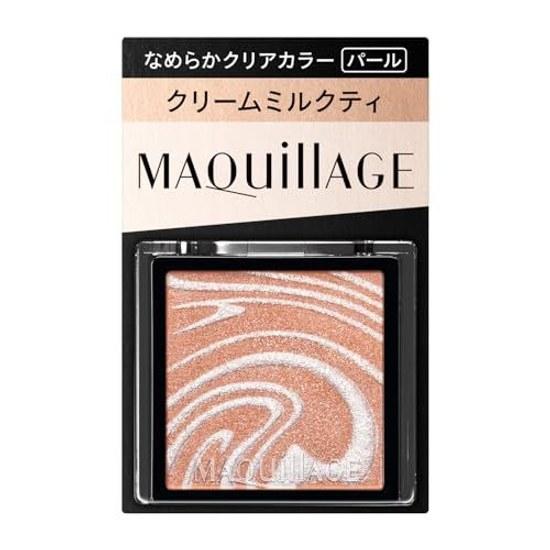 Maquillage Customize Eye Color Single Smooth Clear BE212 Cream Milk Tea (Pearl) 1g Eyeshadow Powder Type Makeup Shine Radiance