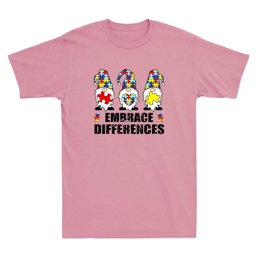 Autism Gnomes Embrace Difference Autism Awareness Gifts Vintage Unisex T-Shirt XXL