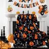 Halloween Throw Blanket for Couch Bed Halloween Fall Thanksgiving Gift Blanket Pumpkin and Ghost Print Blankets Sofa Blankets