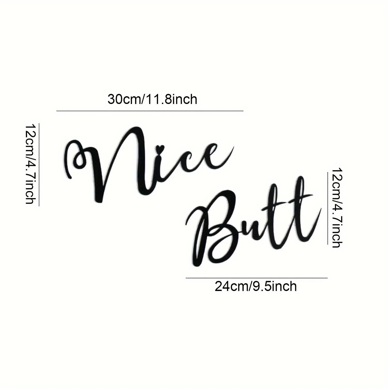 

Nice Butt Metal Wall Art Decor, Black Metal Line Wall Art для спальни, ванной, гостиной чёрный