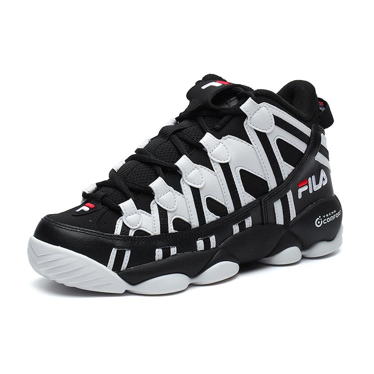 New FILA HERITAGE BASKETBALL Low Top Vintage Basketball Shoes Women's Black White F12W141220FBW