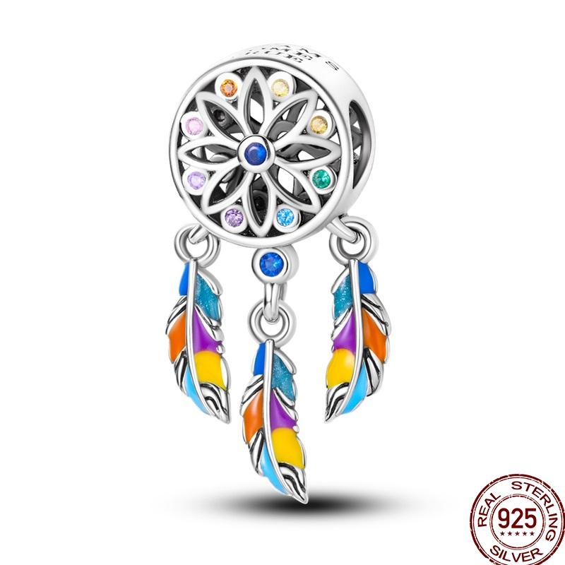 Original Copper Charm Beads Luminous Firefly Tarot Card Perfume Butterfly Bead For Women Diy Bracelet Charm Jewelry