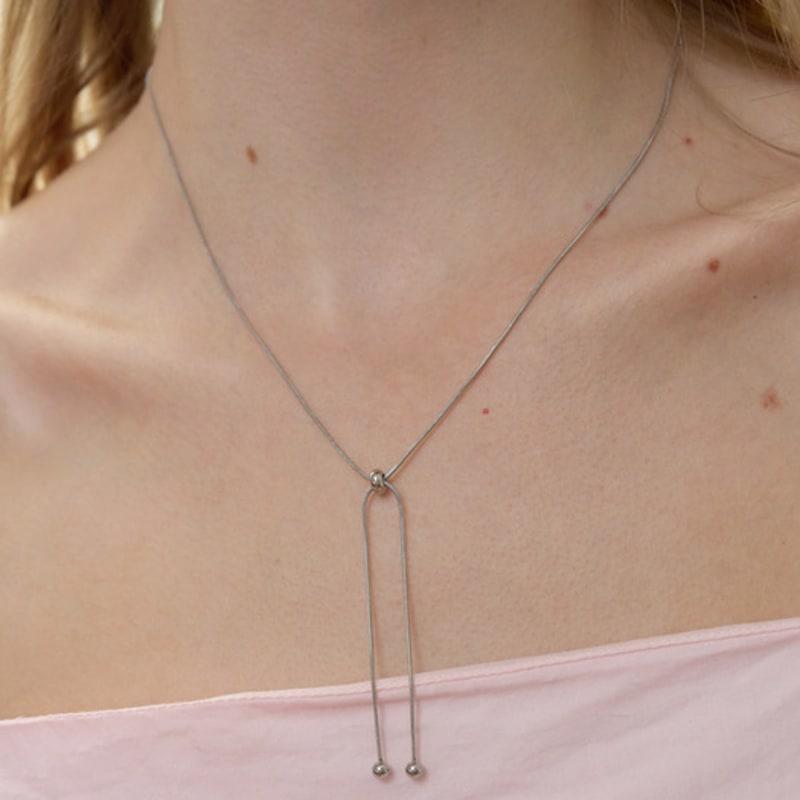 

FANTASTIC PLANET two line snake chain necklace two line snake chain necklace